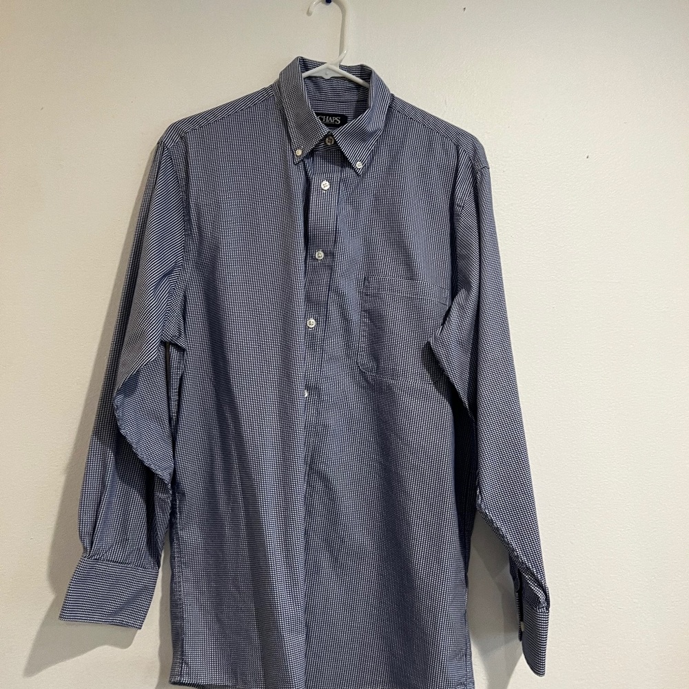 blue boyfriend button up